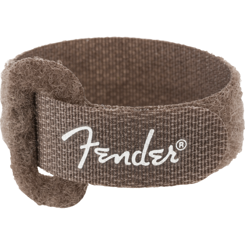 Fender Cable Ties, 7", Black and Brown - 2 Fender Cable Ties, 7", Black and Brown - 2