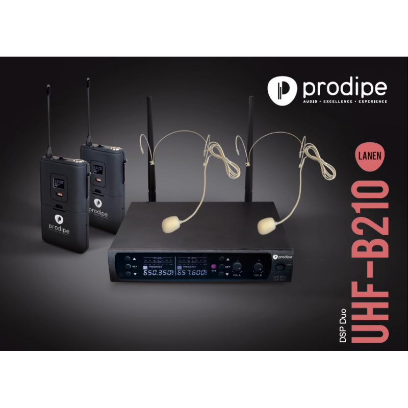 Prodipe HEADSET B210DUO DSP UHF F5 - zestaw bezprzewodowy - 5