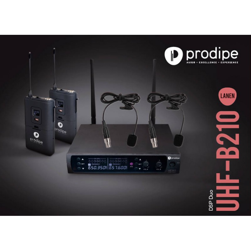 Prodipe UHF B210 DSP Lavalier Duo - system bezprzewodowy - 1