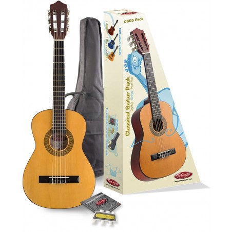 Stagg C 505 Pack - gitara klasyczna 1/4 z wyposażeniem - 1