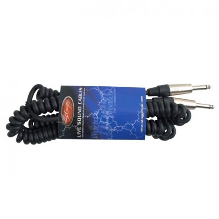 Stagg GCC-6 - spiralny kabel instrumentalny 6m - 1