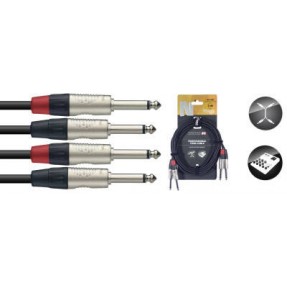 Stagg NTC3PR - podwójny kabel połączeniowy 3m - 1