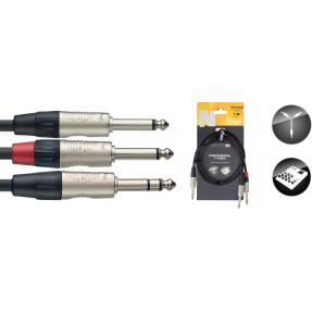 Stagg NYC1/PS2PR  - kabel instrumentalny 1m - 1