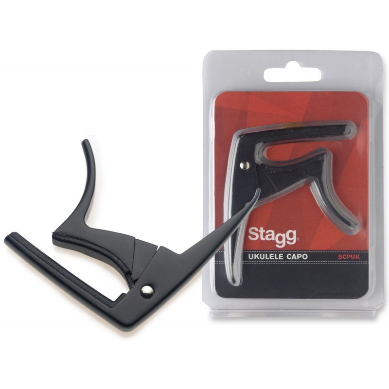 Stagg SCPUK BK - kapodaster do ukulele - 1 Stagg SCPUK BK - kapodaster do ukulele - 1
