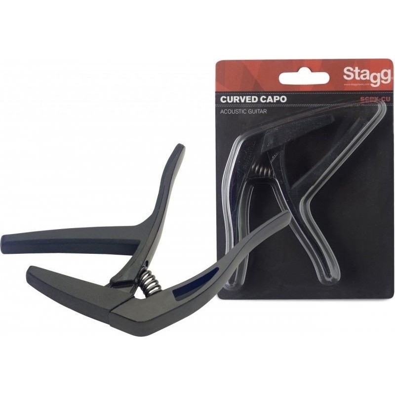 Stagg SCPX CU BK - kapodaster do gitary - 1 Stagg SCPX CU BK - kapodaster do gitary - 1