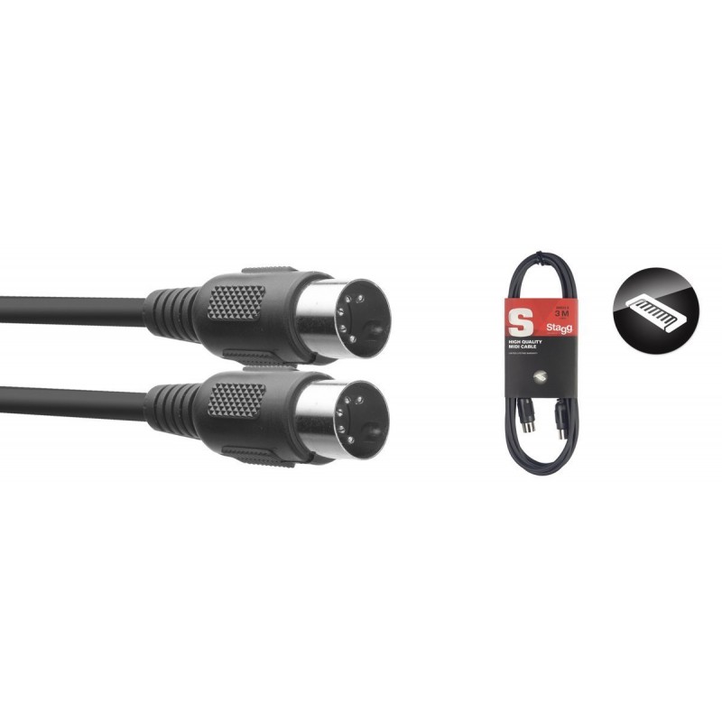 Stagg SMD3 E - kabel MIDI 3m - 1