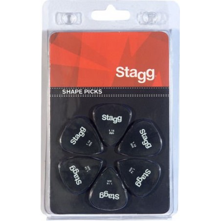 Stagg SPSTD X6-1.14 - kostki gitarowe - 1