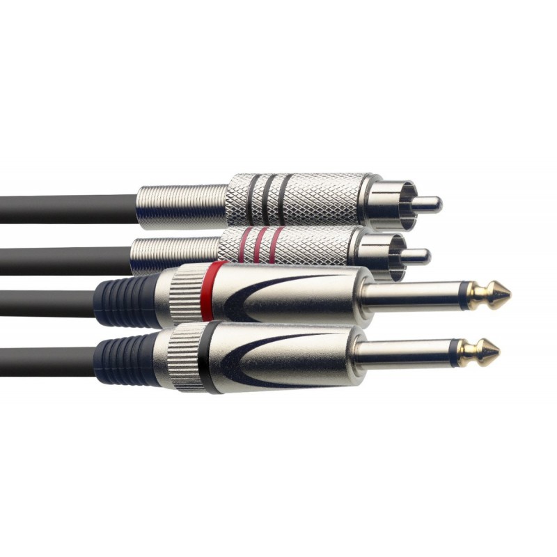 Stagg STC1,5PCM - podwójny kabel połączeniowy 1,5m - 1 Stagg STC1,5PCM - podwójny kabel połączeniowy 1,5m - 1