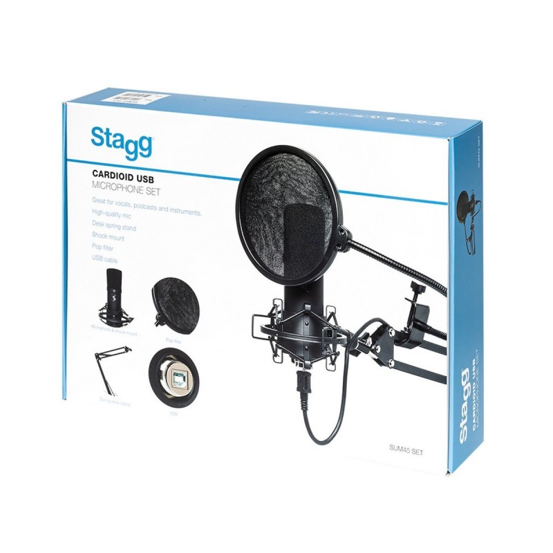 Stagg SUM45 SET -  mikrofon pojemnościowy USB - 1