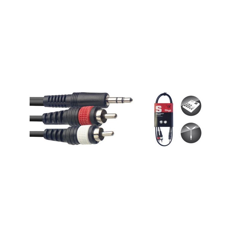 Stagg SYC1/MPSB2CM E - kabel połączeniowy 1m - 1 Stagg SYC1/MPSB2CM E - kabel połączeniowy 1m - 1
