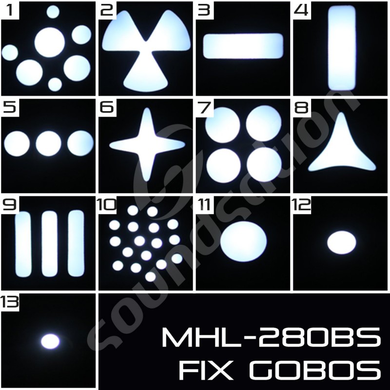 Soundsation MHL-280BS SET - zestaw 2 głowy LED - 1 Soundsation MHL-280BS SET - zestaw 2 głowy LED - 1