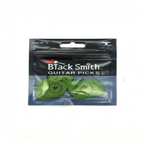 BlackSmith Delrin Standard 0.88mm GREEN - kostki do gitary 12 szt. - 1