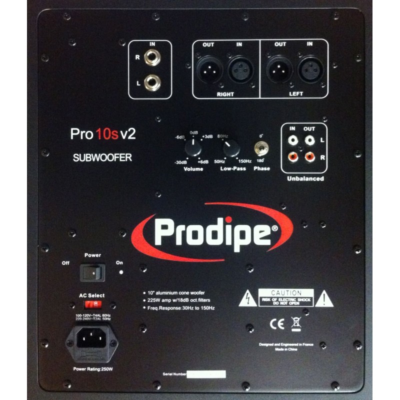 Prodipe PRO10S v2 - aktywne monitory studyjne, subbas - 5