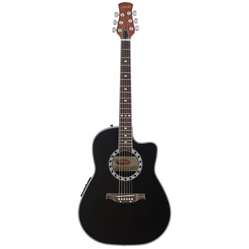 Stagg A 4006 BK - gitara elektro-akustyczna - 1 Stagg A 4006 BK - gitara elektro-akustyczna - 1