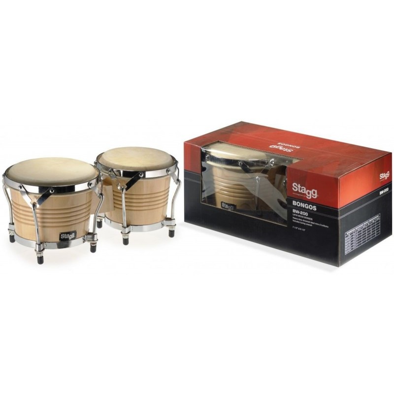 Stagg BW 200 N - bongosy drewniane - 1 Stagg BW 200 N - bongosy drewniane - 1