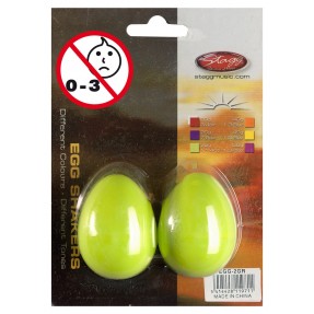 Stagg EGG 2 GR - shakery plastikowe zielone - 1