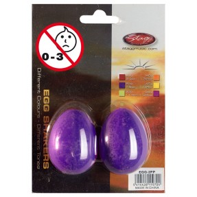 Stagg EGG 2 PP - shakery plastikowe, purpurowe - 1