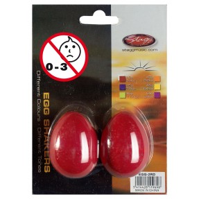 Stagg EGG 2 RD - shakery plastikowe czerwone - 1