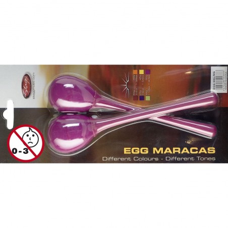 Stagg EGG MA L/MG - marakasy plastikowe magenta - 1