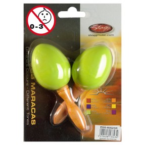 Stagg EGG MA S/GR - marakasy plastikowe zielone - 1