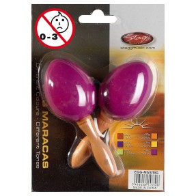 Stagg EGG MA S/MG - marakasy plastikowe magenta - 1