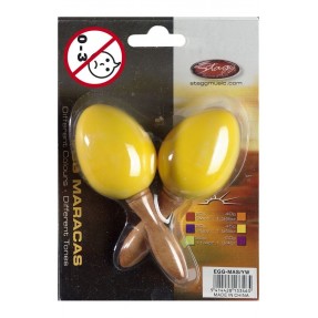 Stagg EGG MA S/YW - marakasy plastikowe żółte - 1
