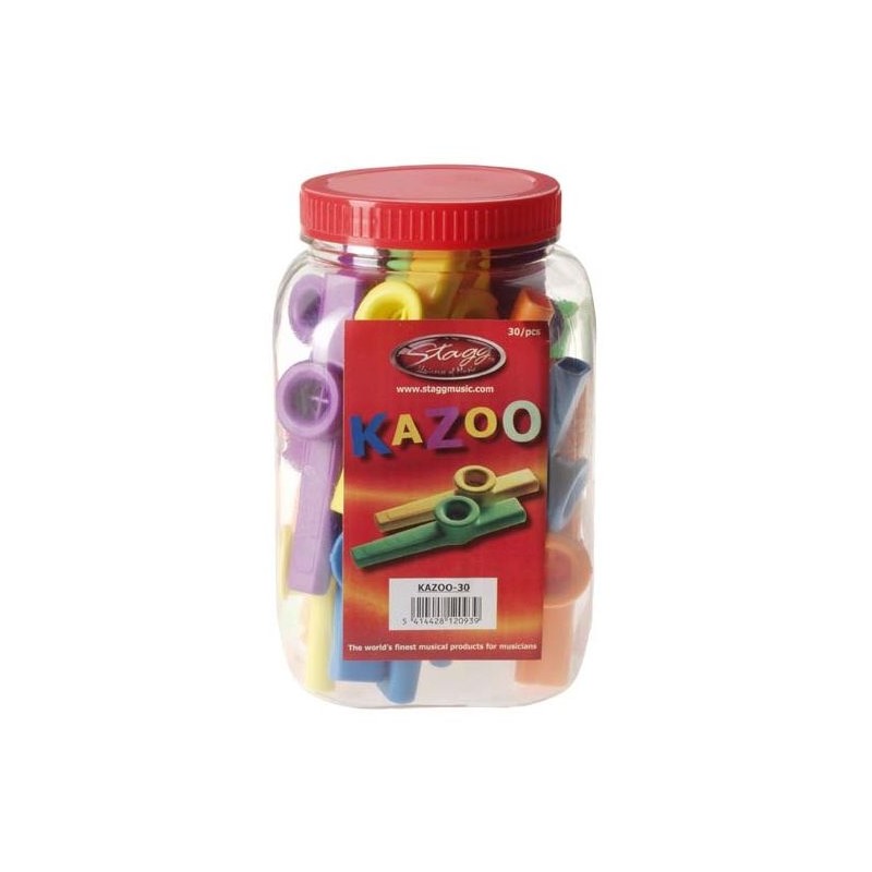 Stagg KAZOO 30 - kolorowe kazoo, 30 szt. - 1