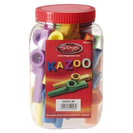 Stagg KAZOO 30 - kolorowe kazoo, 30 szt. - 1