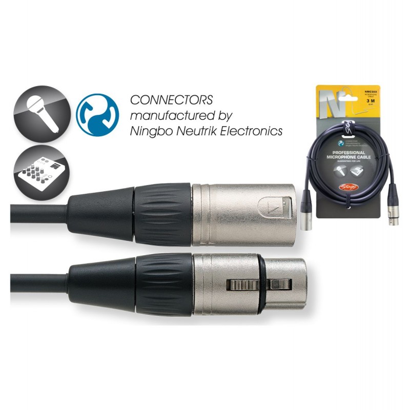 Stagg NMC 3 XX - kabel mikrofonowy 3m - 1 Stagg NMC 3 XX - kabel mikrofonowy 3m - 1
