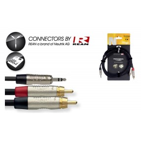Stagg NYC3/MPS2CM R - kabel instrumentalny 3m - 1