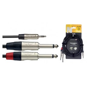 Stagg NYC3/MPS2PR - kabel instrumentalny 3m - 1