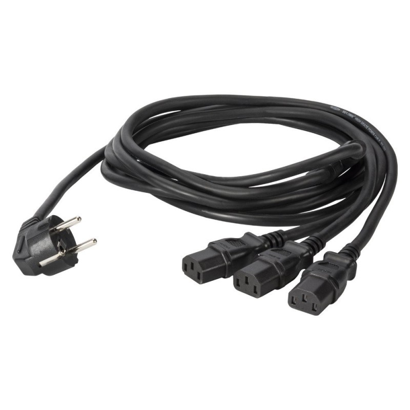 Sommer KGWB3-0180-SW - kabel zasilający IEC 1,8m, potrójny - 2 Sommer KGWB3-0180-SW - kabel zasilający IEC 1,8m, potrójny - 2