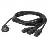Sommer KGWB3-0180-SW - kabel zasilający IEC 1,8m, potrójny - 2 Sommer KGWB3-0180-SW - kabel zasilający IEC 1,8m, potrójny - 2