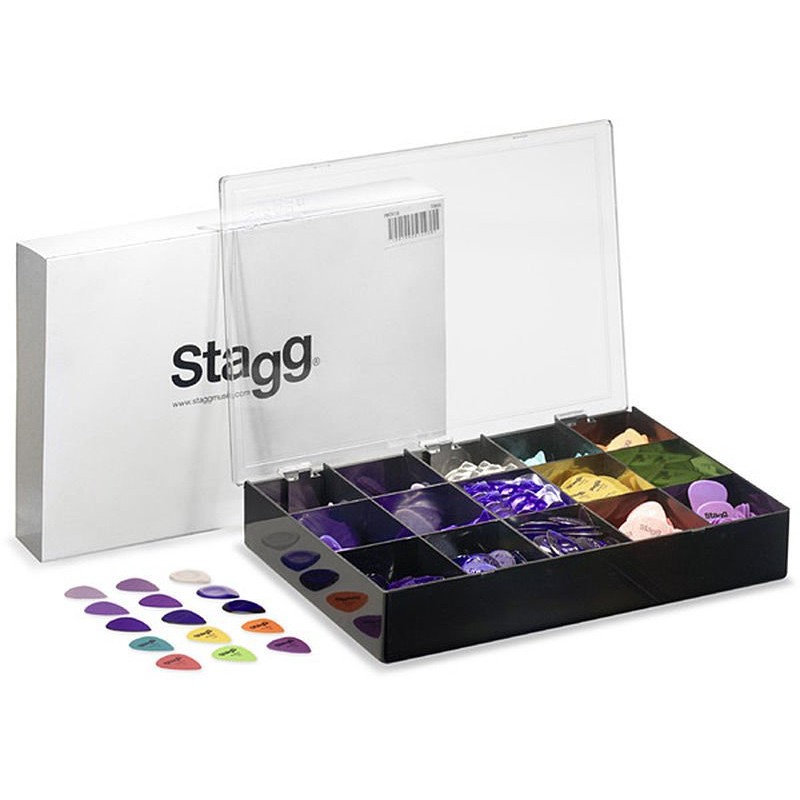 Stagg PBOX10 zestaw - kostki do gitary 1080 szt - 1