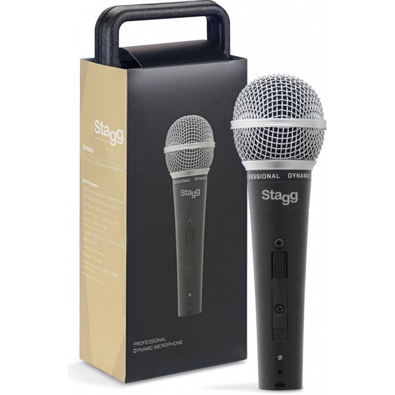 Stagg SDM 50 - mikrofon dynamiczny z wyłącznikiem - 1 Stagg SDM 50 - mikrofon dynamiczny z wyłącznikiem - 1