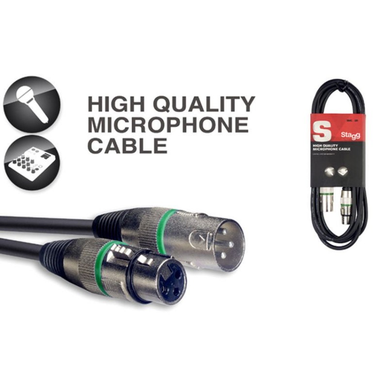 Stagg SMC10 XX GR– kabel mikrofonowy 10 m z oznaczeniem końcówek - 1 Stagg SMC10 XX GR– kabel mikrofonowy 10 m z oznaczeniem końcówek - 1