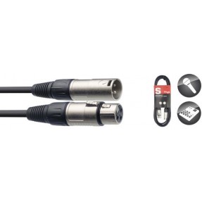 Stagg SMC1 - kabel mikrofonowy 1m XLR/XLR - 1