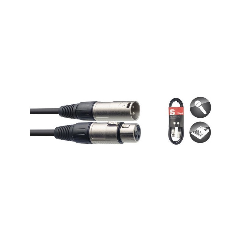 Stagg SMC1 - kabel mikrofonowy 1m XLR/XLR - 1 Stagg SMC1 - kabel mikrofonowy 1m XLR/XLR - 1