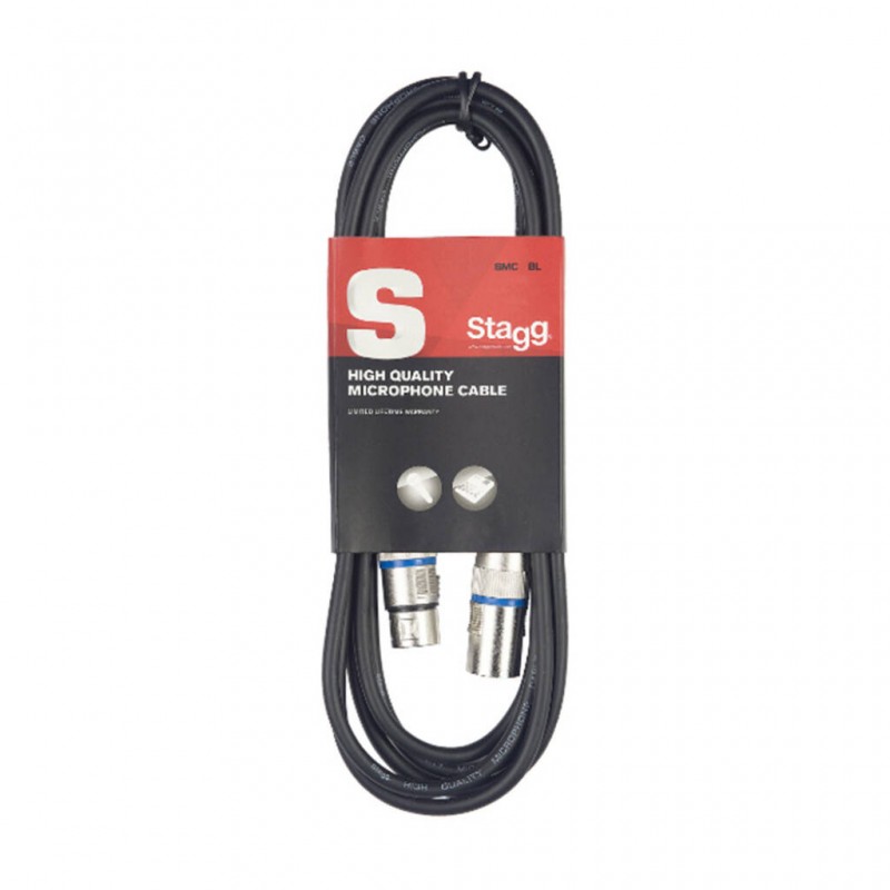 Stagg SMC1 BL - kabel mikrofonowy 1m - 1 Stagg SMC1 BL - kabel mikrofonowy 1m - 1