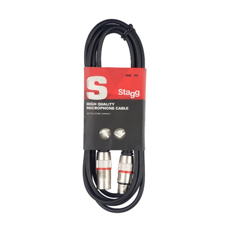 Stagg SMC1 XX RD - kabel mikrofonowy 1m - 2 Stagg SMC1 XX RD - kabel mikrofonowy 1m - 2