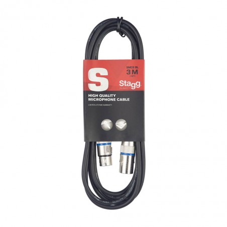 Stagg SMC3 BL - kabel mikrofonowy 3m - 1