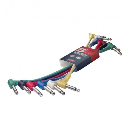 Stagg SPC 015 L E - kable połączeniowe 15cm - 1