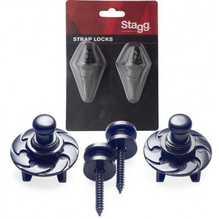 Stagg SSL-1-BK - straplocki z blokadą - 1