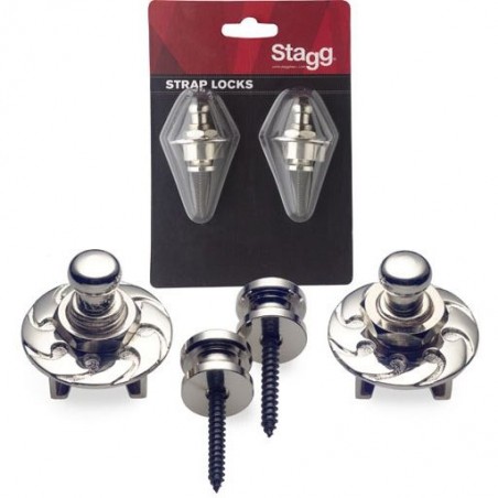 Stagg SSL 1 CR - straplocki z blokadą - 1