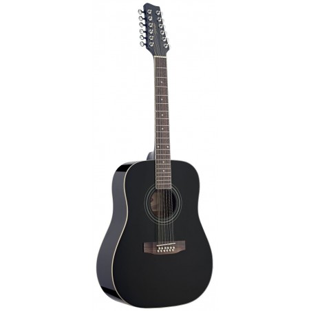 Stagg SW 205/12 BK - gitara akustyczna, 12-sto strunowa - 1