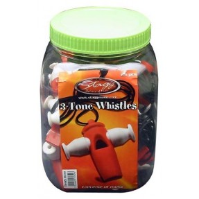 Stagg TTW 025 RD WH - gwizdek trójtonowy (opakowanie) - 1