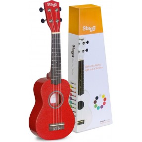 Stagg US-RED - ukulele sopranowe - 1