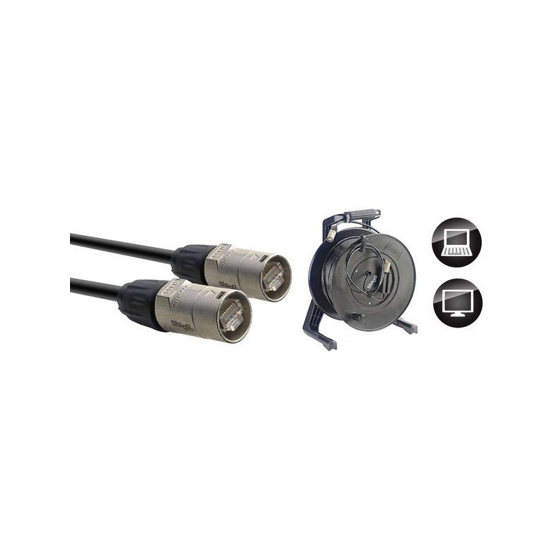 Stagg XCC30ECRL - kabel EtherCON 30m, Rolka - 1