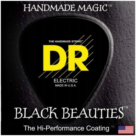 DR BKE Black Beauties - struny do gitary elektrycznej 10-52 - 1