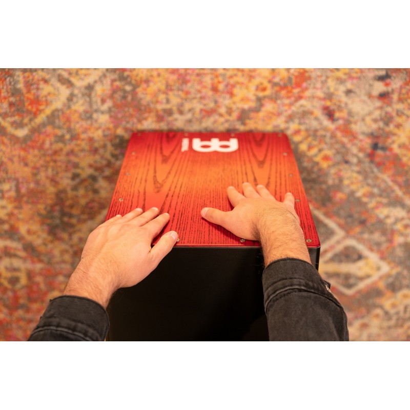 Meinl Percussion MCAJ100BK-TRF - Cajon "Tango Red Fade" - 10 Meinl Percussion MCAJ100BK-TRF - Cajon "Tango Red Fade" - 10